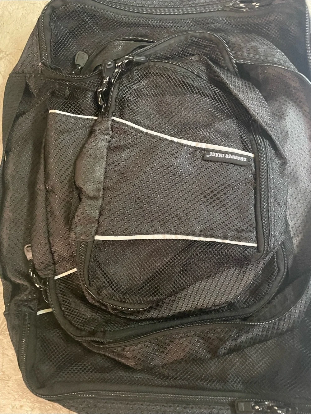 Set of three travel packing cubes by sharper image solid black